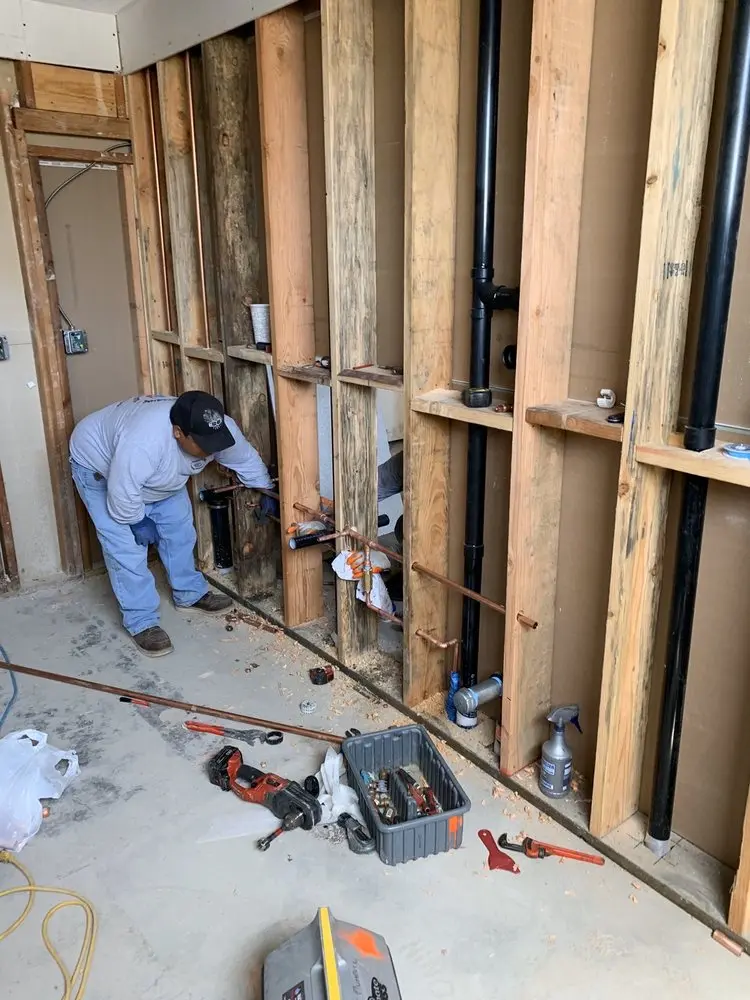 Commercial rough-in plumbing for Gas Line Repair in Rockville